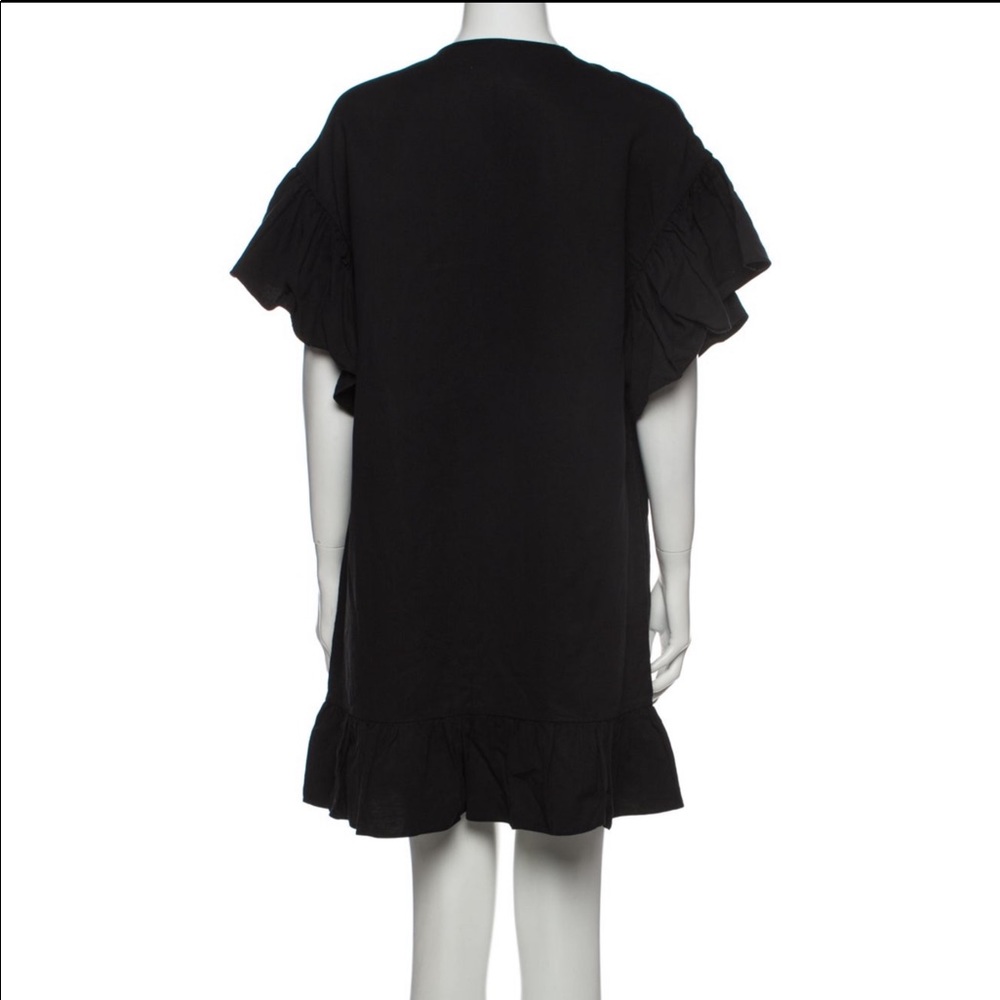 Ulla Johnson Black Mini Ruffled Tassel Dress XS/2 - Picture 4 of 4